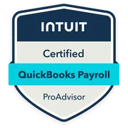 Intuit Certified QuickBooks Payroll ProAdvisor badge